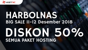 Harbolnas: 11-12 Desember Diskon 50% Semua Paket Hosting