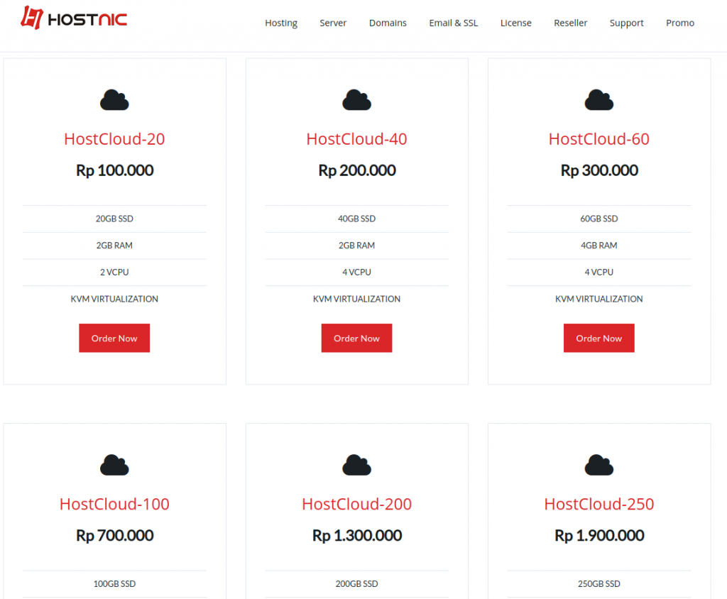 Cara Order VPS Cloud Server Gen 2 Hostnic - Hostnic.id