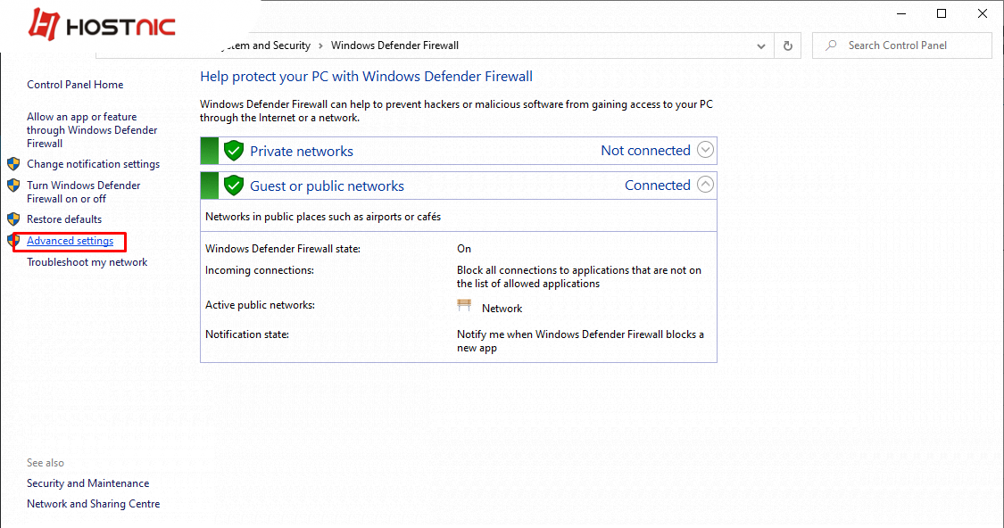 Cara Mematikan (disable) Firewall Pada Windows 10 - Hostnic.id